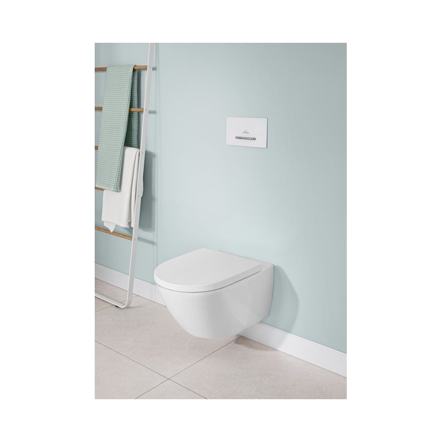 Villeroy & Boch 92216168 - taster za ispiranje VICONNECT beli/sjajni hrom