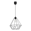 Viseća lampa BASKET 1xE27/60W/230V crna