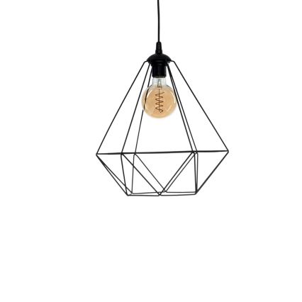 Viseća lampa BASKET 1xE27/60W/230V crna