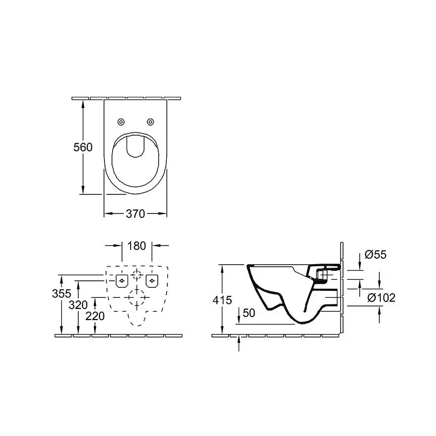 Viseća WC školjka SUBWAY + WC daska SoftClose SUBWAY + taster za ispiranje VICONNECT + ugradni modul VICONNECT + izolaciona podloga VICONNECT