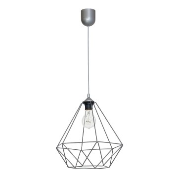 Viseće svetlo BASKET 1xE27/60W/230V sivo