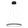 Viseći LED luster na sajli HOOP LED/27W/230V, prečnik 50 cm, 4000K, crne boje