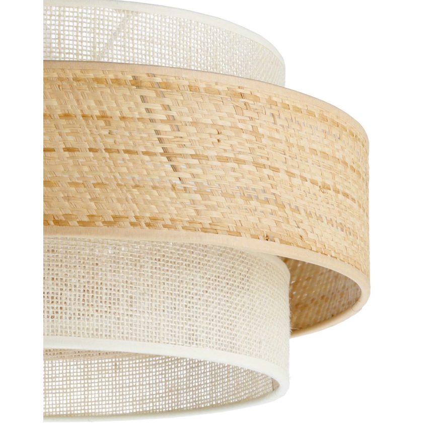 Viseći luster BOHO 1xE27/60W/230V prečnik 40 cm juta/krem