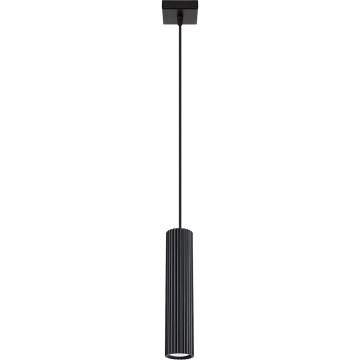 Viseći luster KARBON na sajli 1xGU10/10W/230V crni