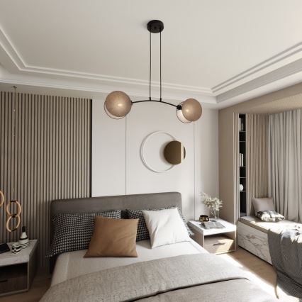 Viseći luster MOTIF 2xE27/15W/230V bež
