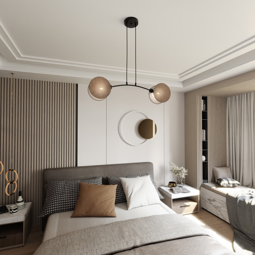 Viseći luster MOTIF 2xE27/15W/230V bež