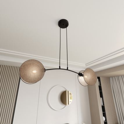 Viseći luster MOTIF 2xE27/15W/230V bež