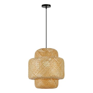 Viseći luster na kablu HILO 1xE27/40W/230V, prečnik 38 cm, bambus