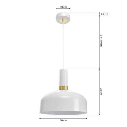 Viseći luster na kablu MALMO 1xE27/60W/230V
