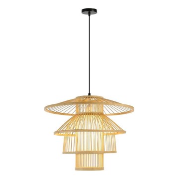 Viseći luster na kablu PINCHOS 1xE27/40W/230V, prečnik 50 cm, bambus