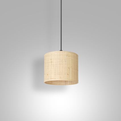 Viseći luster na kablu RATTAN 1xE27/60W/230V, prečnika 18 cm, ratan