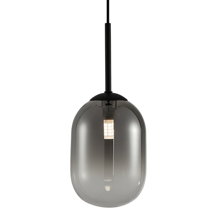 Viseći luster na sajli ALIAS 1xG9/8W/230V prečnik 12 cm crna/siva
