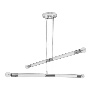 Viseći luster na sajli BASTONE WHITE 4xE14/40W/230V
