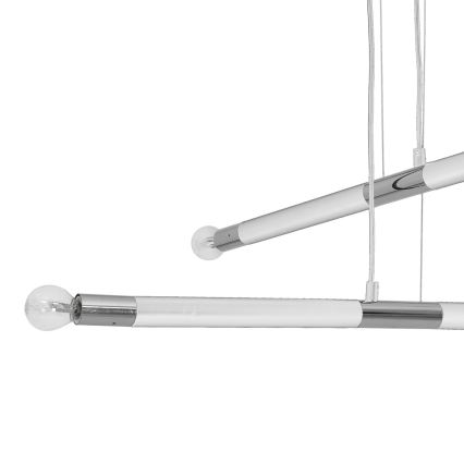 Viseći luster na sajli BASTONE WHITE 4xE14/40W/230V