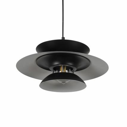 Viseći luster na sajli BERIT 1xE27/20W/230V, crna