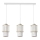 Viseći luster na sajli BLANCO 3xE27/60W/230V bela