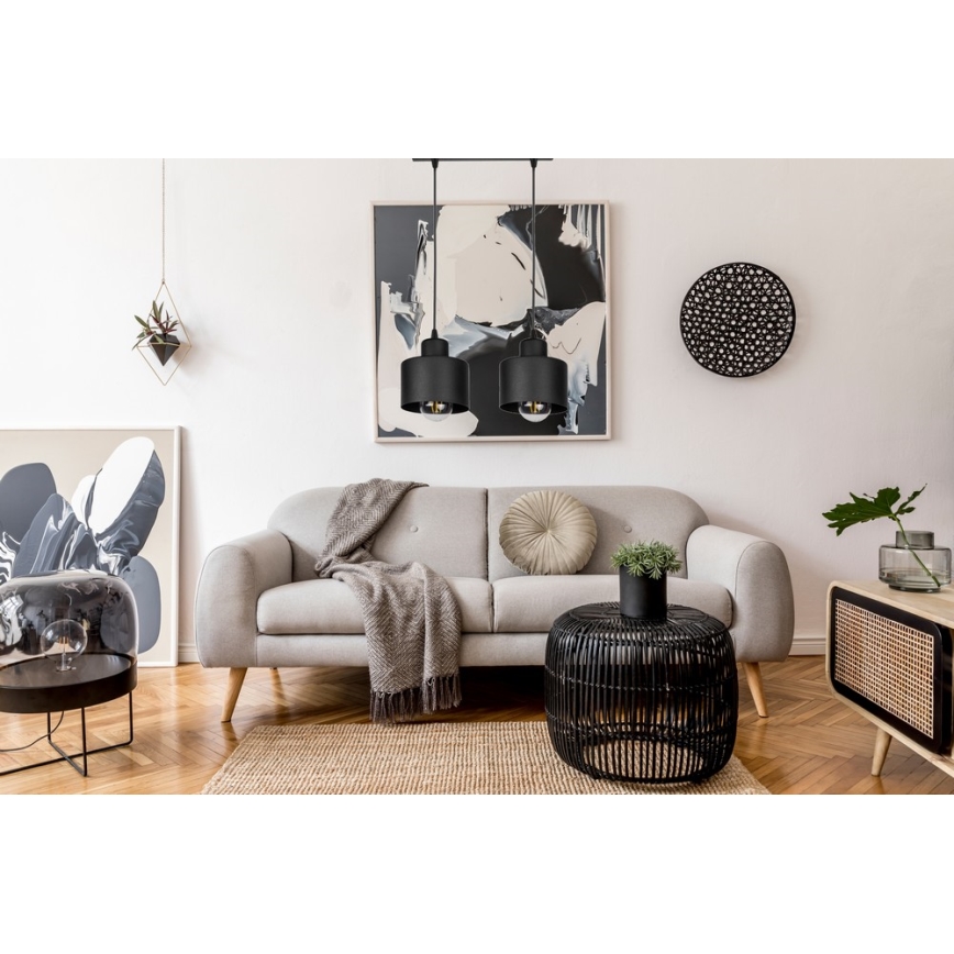 Viseći luster na sajli BODO 2xE27/60W/230V