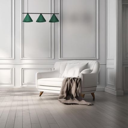 Viseći luster na sajli CAPITAL 3xGX53/15W/230V u zelenoj boji