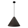 Viseći luster na sajli CONO 1xE27/40W/230V ebenov furnir