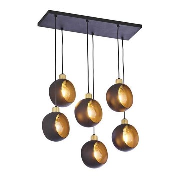 Viseći luster na sajli CYKLOP 6xE27/60W/230V