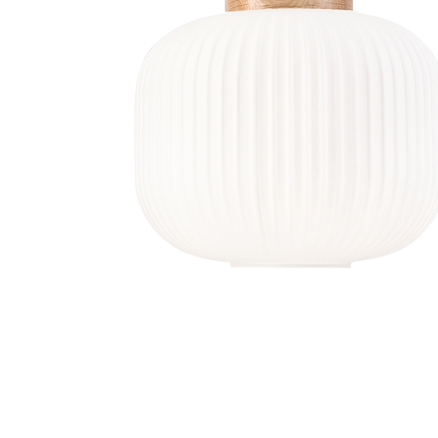 Viseći luster na sajli HARMONY 1xE27/15W/230V prečnik 20 cm bela/hrast