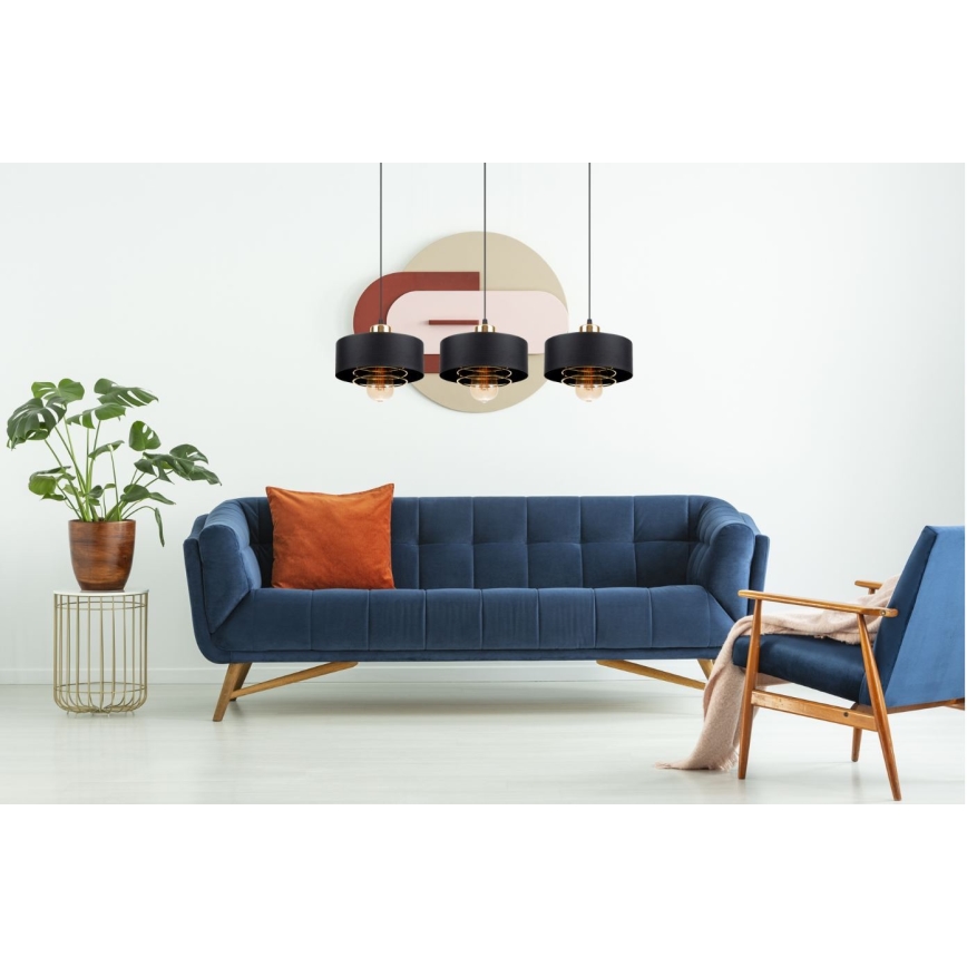 Viseći luster na sajli VEST 3xE27/60W/230V
