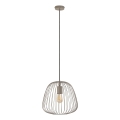 Viseći luster OVELLA na sajli, 1xE27/15W/230V, prečnik 36 cm, bež