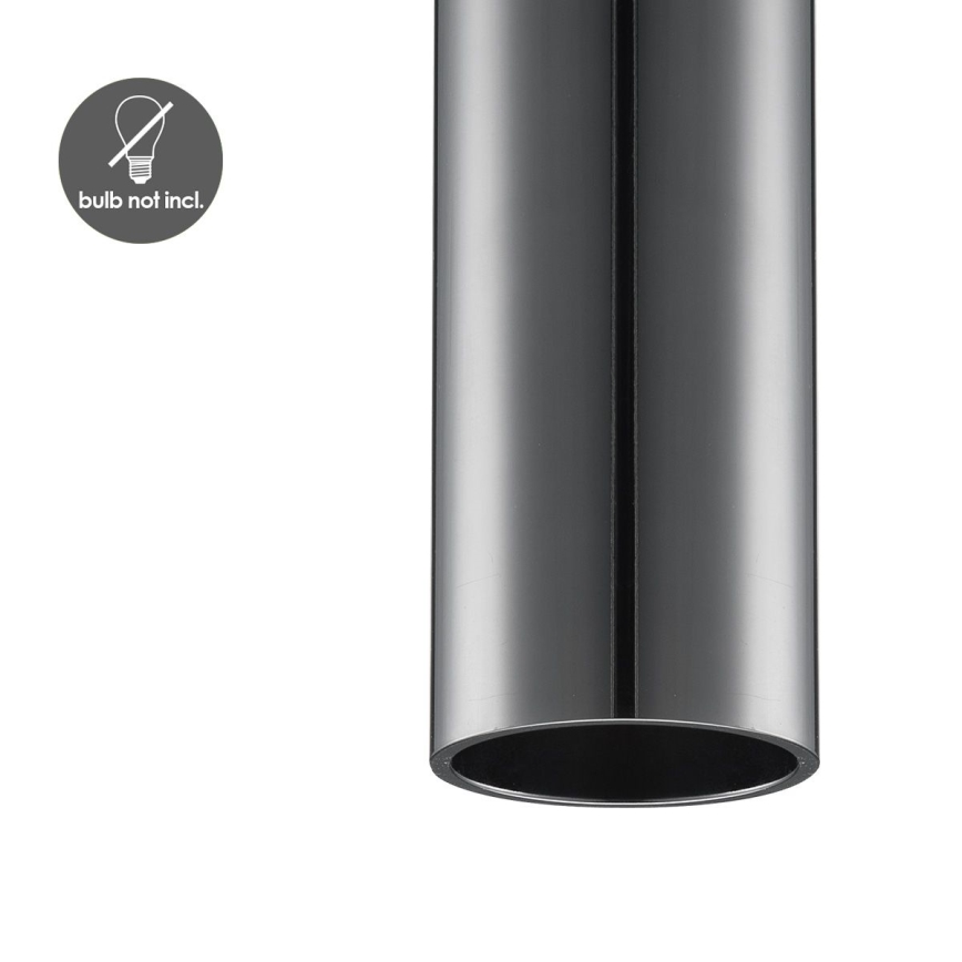 Viseći luster SAGA na sajli 1xE27/40W/230V crni