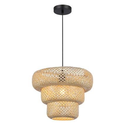 Viseći luster TULUM na kablu 1xE27/15W/230V bambus