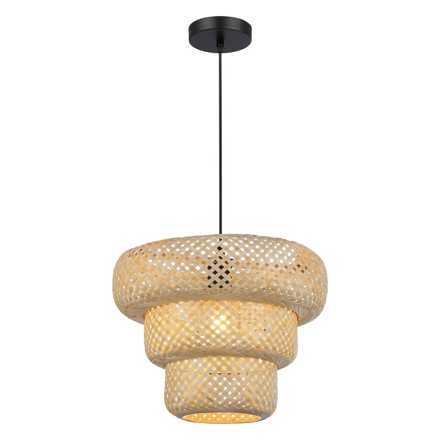 Viseći luster TULUM na kablu 1xE27/15W/230V bambus
