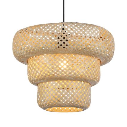 Viseći luster TULUM na kablu 1xE27/15W/230V bambus