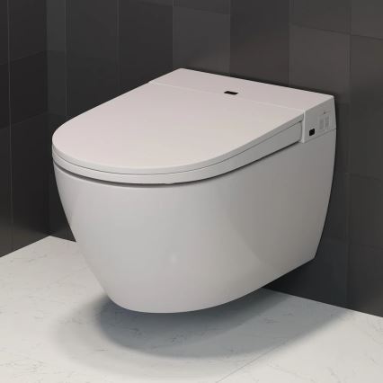 Viseća WC šolja sa bideom TISVILDELEJE 1600W/230V + WC daska SoftClose + dugme za ispiranje SIGMA + podžbukni modul + izolaciona podloga + daljinski upravljač