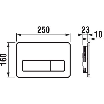 Zidna WC šolja MIO Rimless + daska za WC MIO prigušiva + dugme za ispiranje DUAL + podžbukni modul + izolaciona podloga