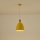 Visilica na sajli SIMPLO 1xE27/15W/230V, žuta, prečnik 23 cm