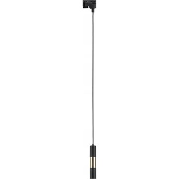 Visilica na sajli za 1-fazni šinski sistem TRACER 1xGU10/10W/230V crna/zlatna