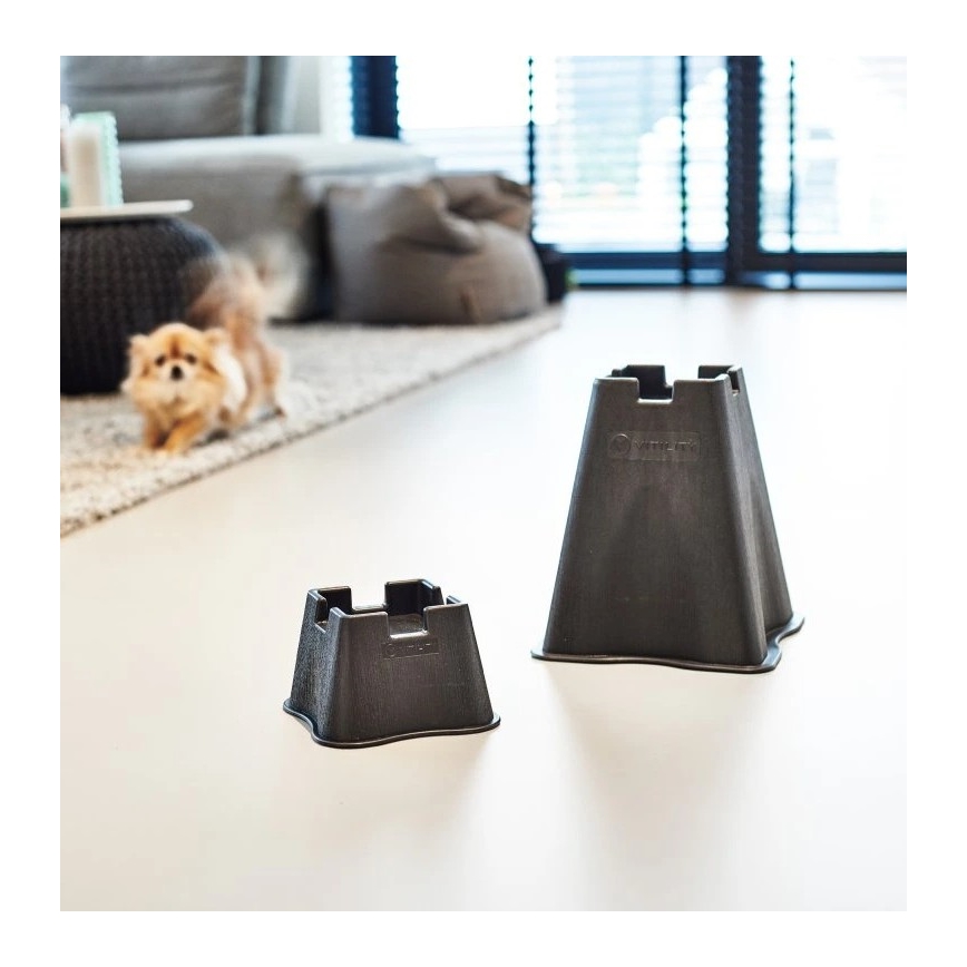 Vitility - KOMPLET 4x nastavaka za podizanje kreveta 7 cm, crne boje