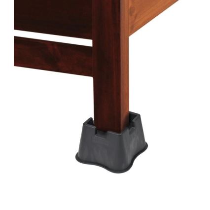 Vitility - KOMPLET 4x nastavaka za podizanje kreveta 7 cm, crne boje