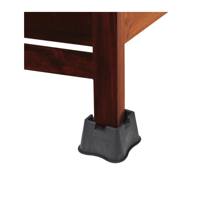 Vitility - KOMPLET 4x nastavaka za podizanje kreveta 7 cm, crne boje