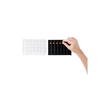 Vitility - Nedeljni dozator za lekove bela/crna