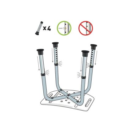 Vitility - Stolica za tuširanje 53x49,5 cm bela