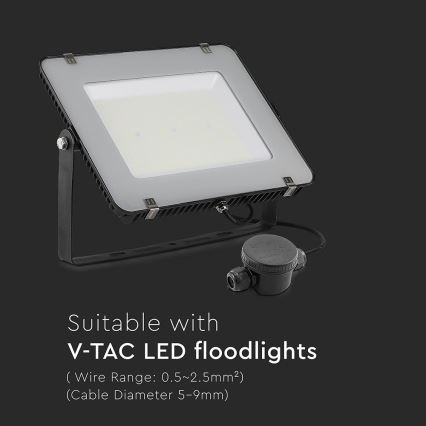 Vodootporan spojni konektor IP66 crne boje