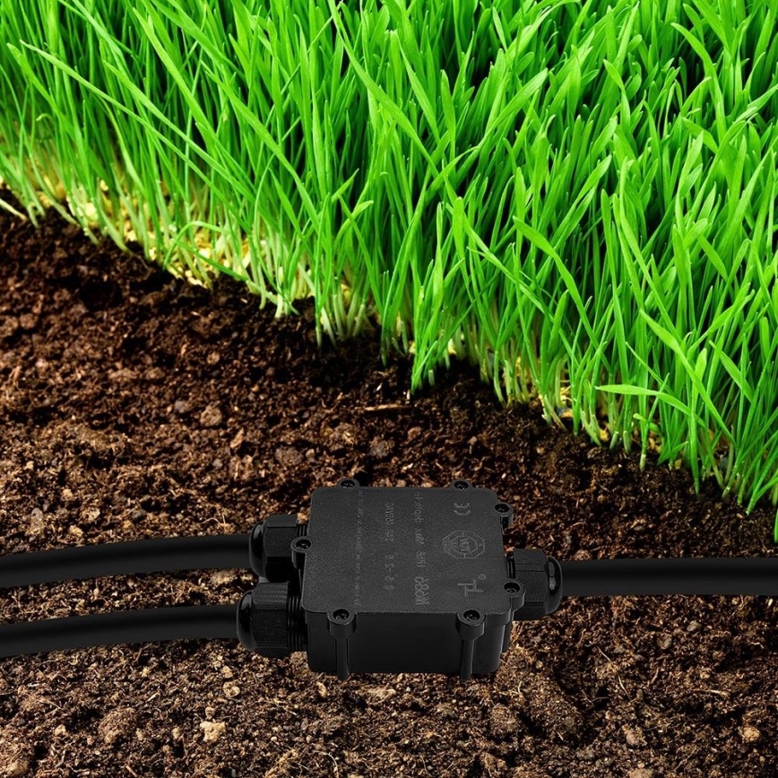 Vodootporna spojna kutija IP68 crna