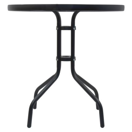 Vrtni sto prečnika 70 cm, crne boje