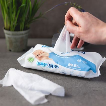 WaterWipes - SET 9x vlažne maramice bez plastike 60 kom (540 kom)