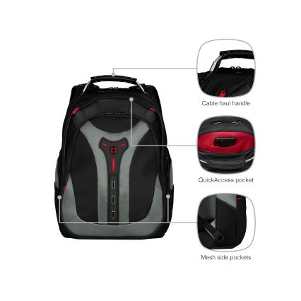 Wenger - Ranac za laptop 25 l 17 sa džepom za tablet 12 Pegasus crna/siva
