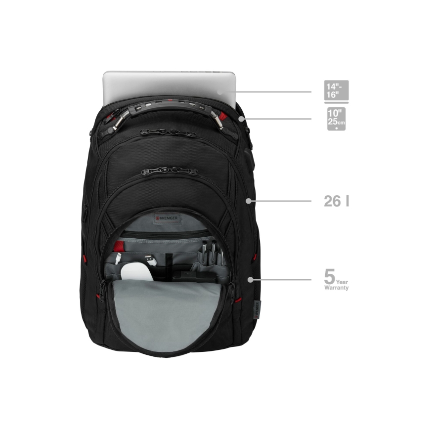 Wenger - Ranac za laptop 26 l 17 sa džepom za tablet 10 Ibex Ballistic Deluxe