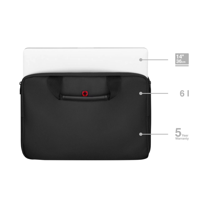 Wenger - Torba za laptop 6 l 14 Guyde crna