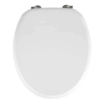 WENKO 154008100-WC daska VALENCIA 43x36 cm bela/srebrna