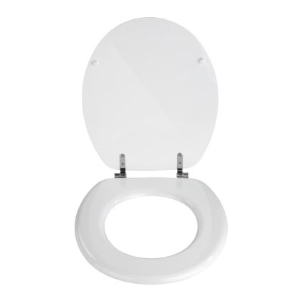WENKO 154008100-WC daska VALENCIA 43x36 cm bela/srebrna