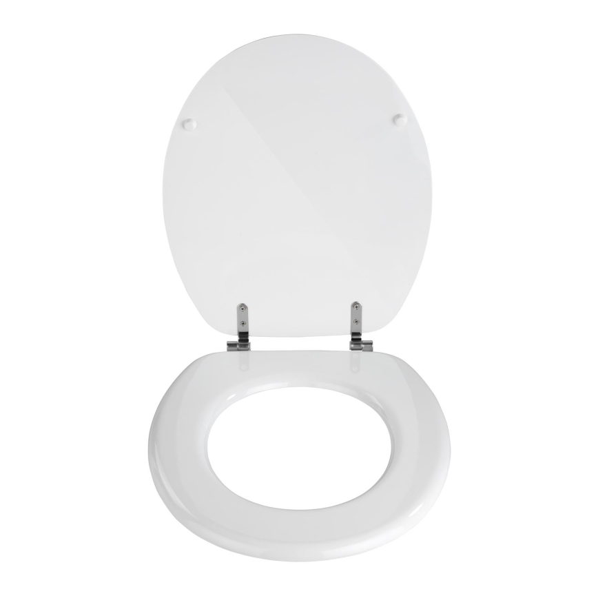 WENKO 154008100-WC daska VALENCIA 43x36 cm bela/srebrna